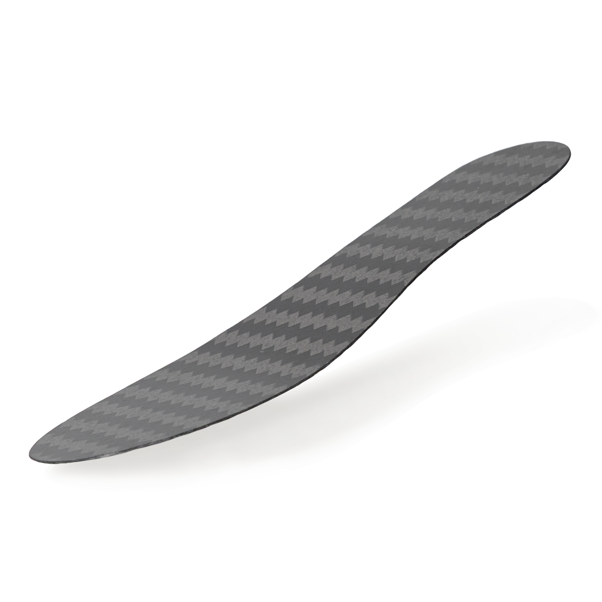Product image of Kiddie Composite Footplate carbon fiber insole. An orthotic product from Allard.