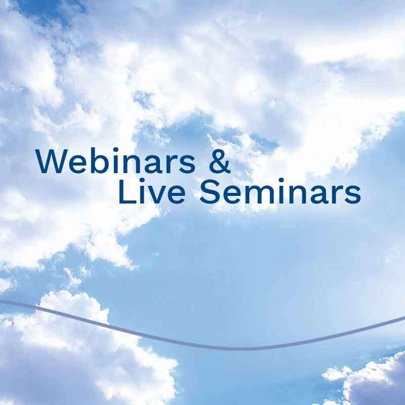 Webinar and Live seminars